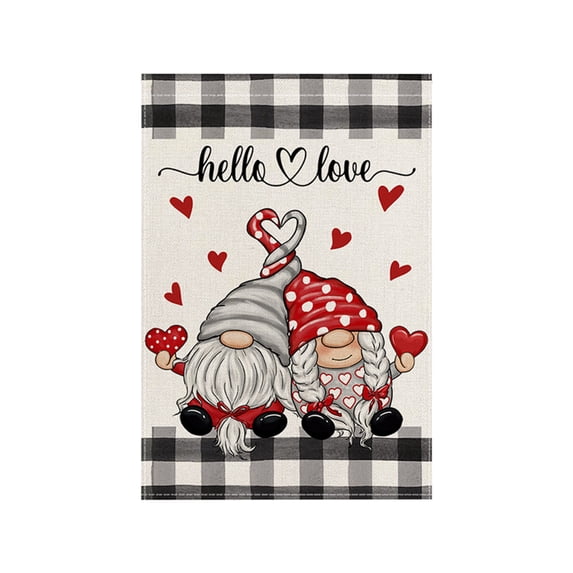 Cheapark Vibrant Valentines Gift Day Garden Flag Outdoor Yard Festival Decorative Banner for Home Holiday Celebration