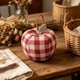 thumbnail image 1 of Cheapark Vintage Stuffed Fabric Apple Ornaments, Farmhouse Home Kitchen Shelf Tabletop Decor for Fall, Thanksgiving & Daily Interior Display, 3.14×3.93in, Set of 3, 1 of 6