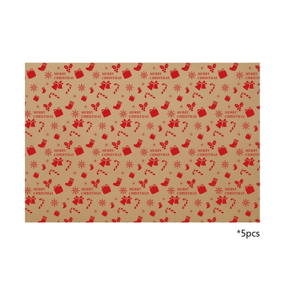 Cheapark Vintage-Style Christmas Wrapping Paper - Thick Kraft Decorative Gift Wrap, Tear-Resistant & Eco-Friendly for Holiday Presents, Tree Decor & Party Favors, Festive Rustic-Chic Designs