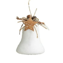 Cheapark White Christmas Tree Decorations - Foam Baubles with Cones & Garland, Hanging Ornaments for Xmas Tree & Holiday Ambiance