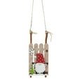thumbnail image 1 of Cheapark Wooden Christmas Sled Pendants - Tree Ornaments for Office & Party Hanging, Festive Decor for Holiday Season, 1 of 7