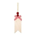 thumbnail image 1 of Cheapark Wooden Christmas Tree Hanging Tags - Writeable & Drawable Ornaments with Wood Beads, Customizable Gift Labeling Decor for Holiday Presents & Tree Accents, 1 of 6