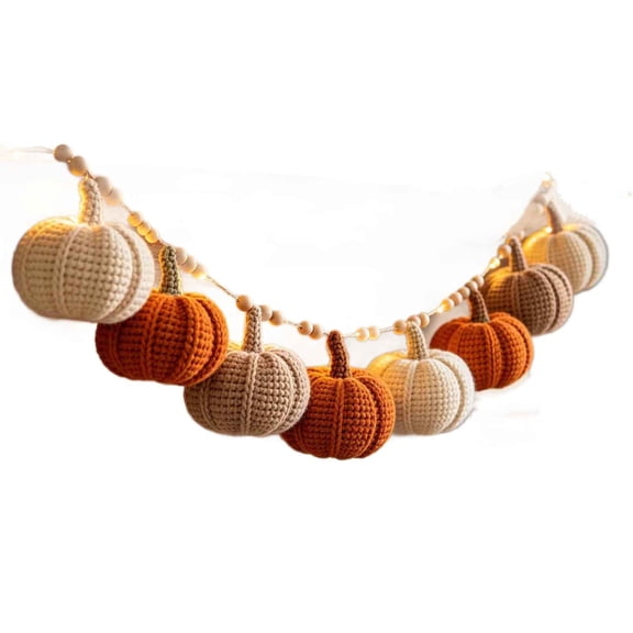 Cheapark Woven Pumpkin Decor Braided Gourd Ornament for Tabletop Shelf Fall Halloween Thanksgiving Rustic Decor Gift