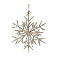 thumbnail image 1 of Cheapark Wrought Iron 3D Champagne Snowflake Ornaments - Elegant Christmas Tree Pendants, Festive Holiday Decor, Luxe Home Accent, 1 of 6