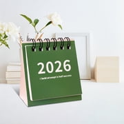 Cheapark2026 Mini Small Desk Calendar - Unprinted Wind-Resistant Punch Card Countdown Planner, Compact Desktop Ornament for Home Offices & Workstations