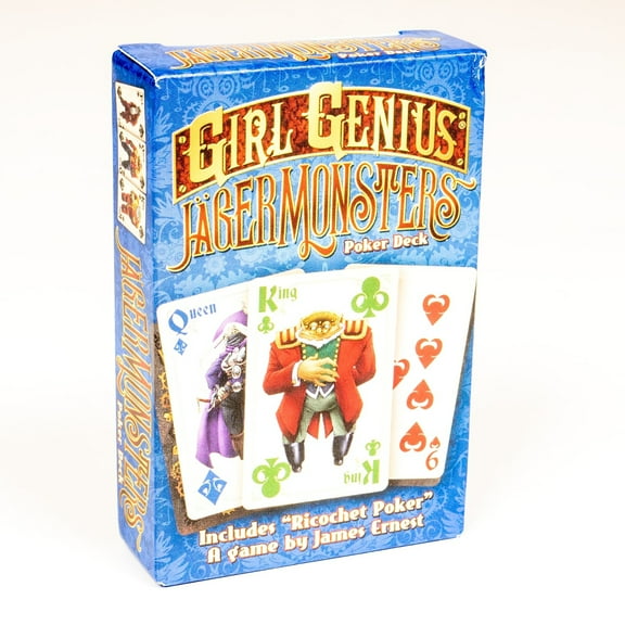 Girl Genius: Jagermonsters Poker Deck - Cheapass Games, Card Game, Includes Ricochet Poker, Ages 12+