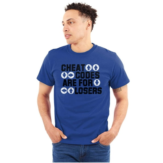 Cheat Codes For Losers Video Gamer Men's Graphic T Shirt Tees Brisco Brands X
