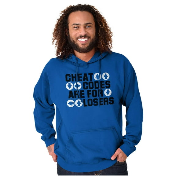 Cheat Codes For Losers Video Gamer Unisex Plus Fleece Graphic Hoodie Brisco Brands 3X
