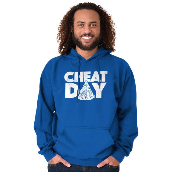 Cheat Day Pizza Fitness Food Craving Unisex Plus Size Hoodie Brisco Brands 3X