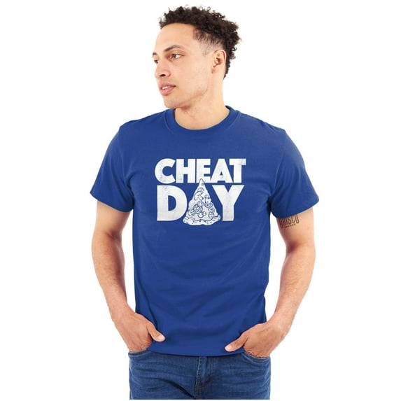Cheat Day Pizza Fitness Food Craving Men's Graphic T Shirt Tees Brisco Brands X