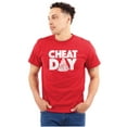 thumbnail image 1 of Cheat Day Pizza Fitness Food Craving Plus Size Crewneck Graphic Tee Shirt Brisco Brands 5X, 1 of 5