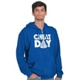 thumbnail image 1 of Cheat Day Pizza Fitness Food Craving Unisex Plus Size Zip Hoodie Brisco Brands 4X, 1 of 6