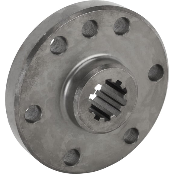 Speedway Motors Cheater Button Crank Flange Compatible for Chevy Pre-1986 Engines, 1-1/8-10 Spline Direct Drive Design, Steel Construction, 4.50 Inch Diameter, Lightweight 2.3 Lbs