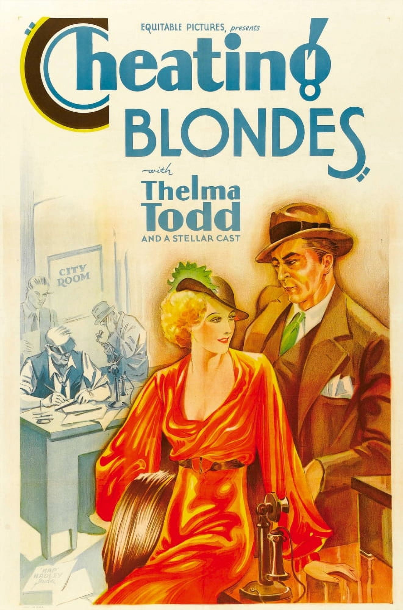 Cheating Blondes Canvas Art - (11 x 17)