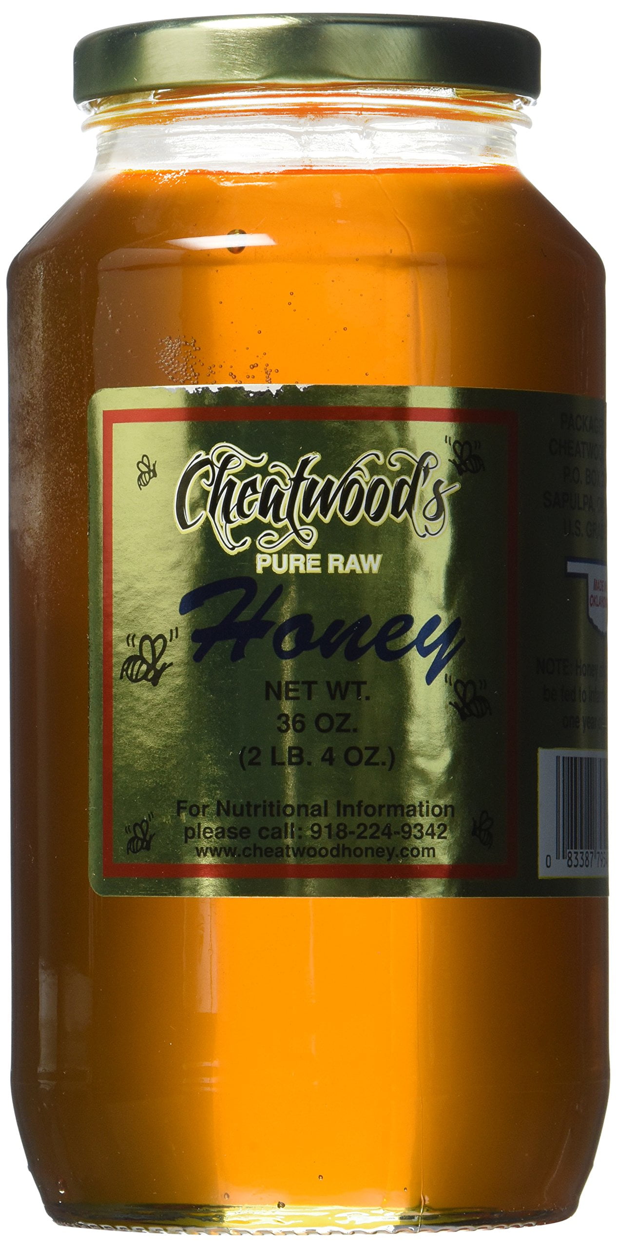 HONEY☆ Cheatwood's Pure Raw Honey 36 oz. Jar - Walmart.com