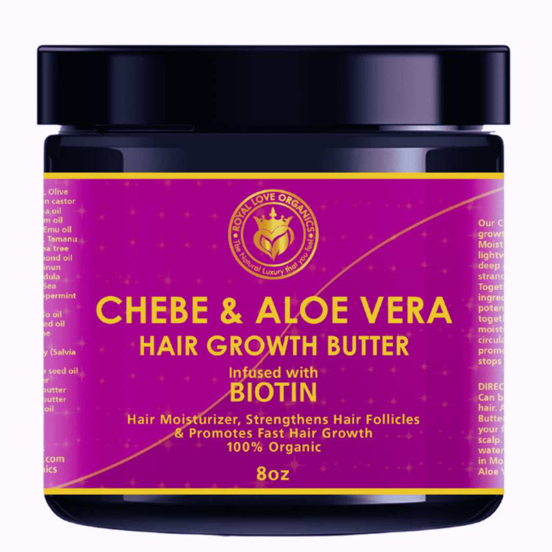 Chebe & Aloe Vera Hair Growth Butter Infused with Biotin, For Hair Loss
