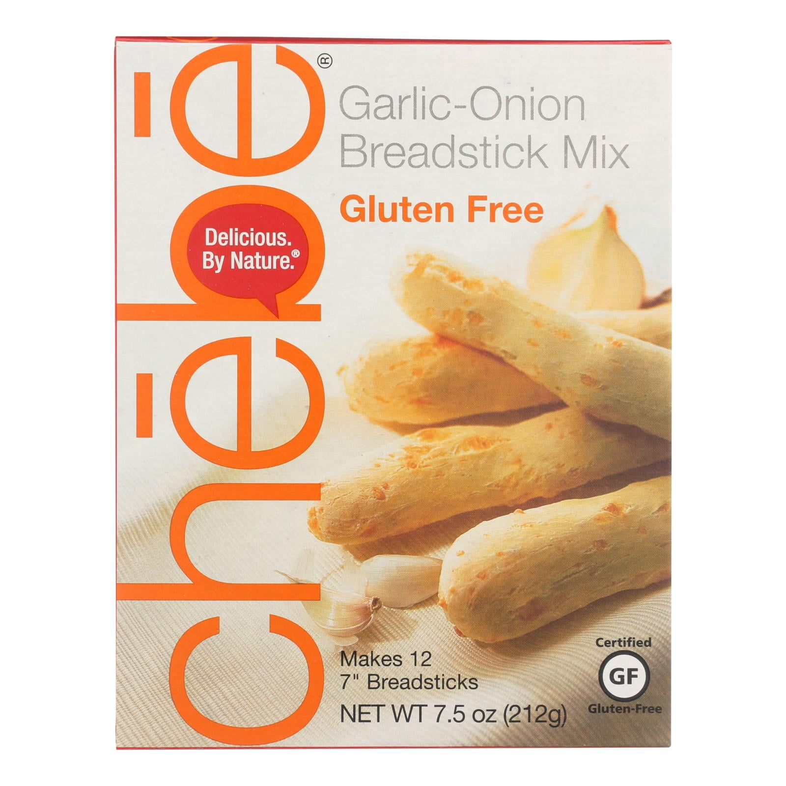 Chebe Garlic & Onion Bread Sticks Mix - Gluten Free, 7.5 Oz Bags (Pack Of 8)