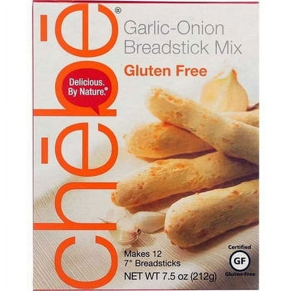 Chebe Breadstick Mix Gluten Free Garlic-Onion - 7.5 oz Pack of 3