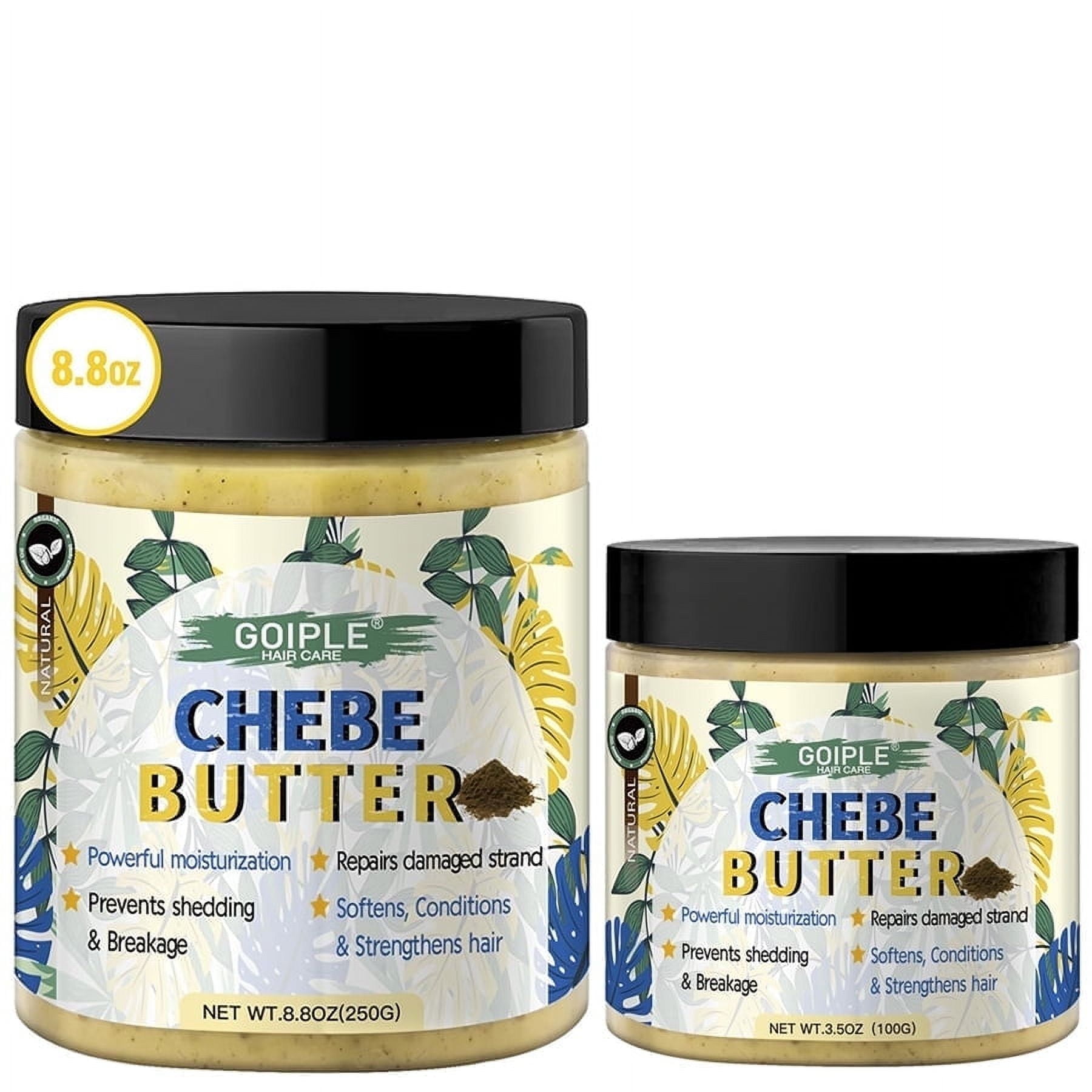 Goiple Chebe Butter Hair Butter, Hair Grease Deep Moisturization for Dry Hair, Deep Conditioning Hair Butter Grease Suitable for All Hair Types and Men and Women