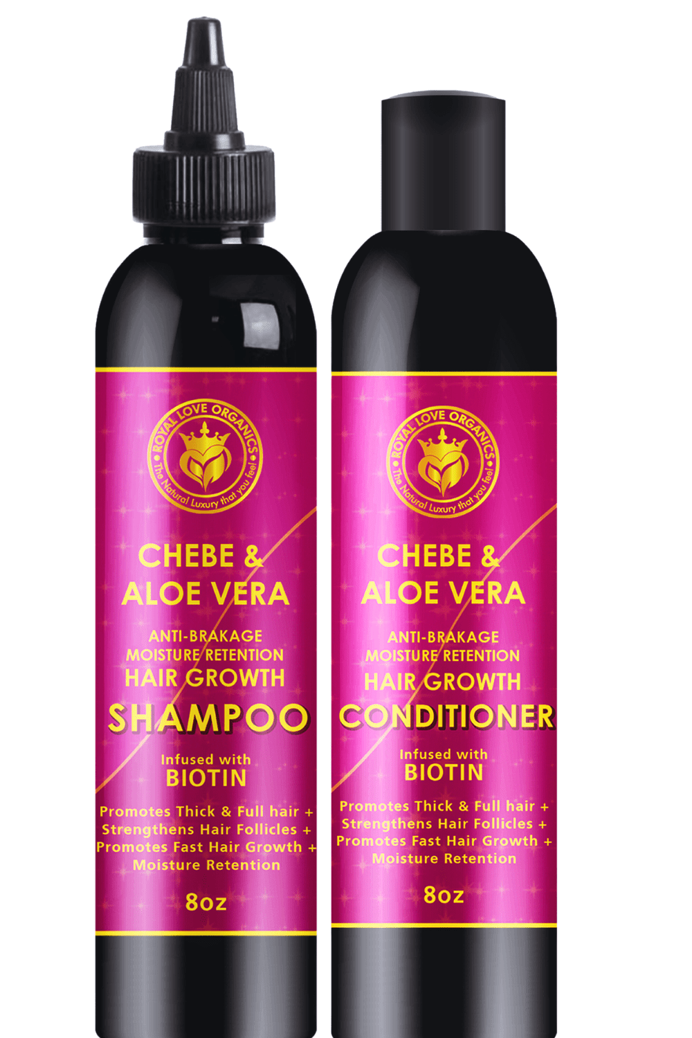 Chebe Hair Growth Shampoo and Conditioner, Anti Breakage, moisture