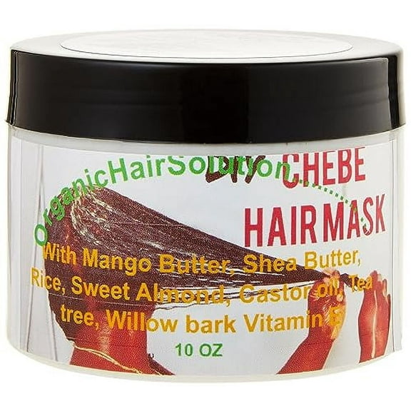 Chebe Hair Mask & Leave-In Conditioner- for Hair Growth- Will Castor Oil- Mango Butter-for Scalp and Hair-For Stronger, Thicker Longer Hair-for Split Ends and Dry Scalp (10 oz)