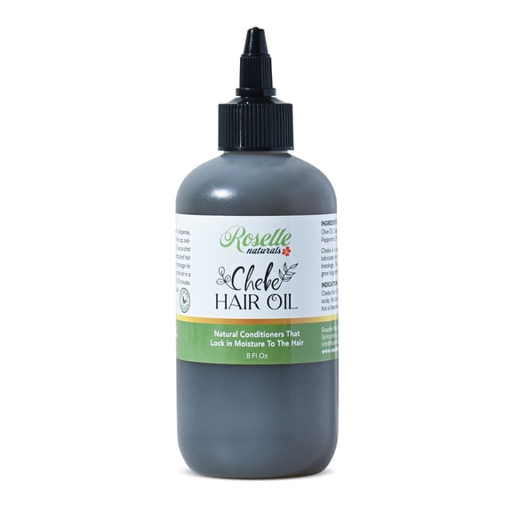 Roselle Naturals Chebe Hair Oil with Chebe Powder, 8oz