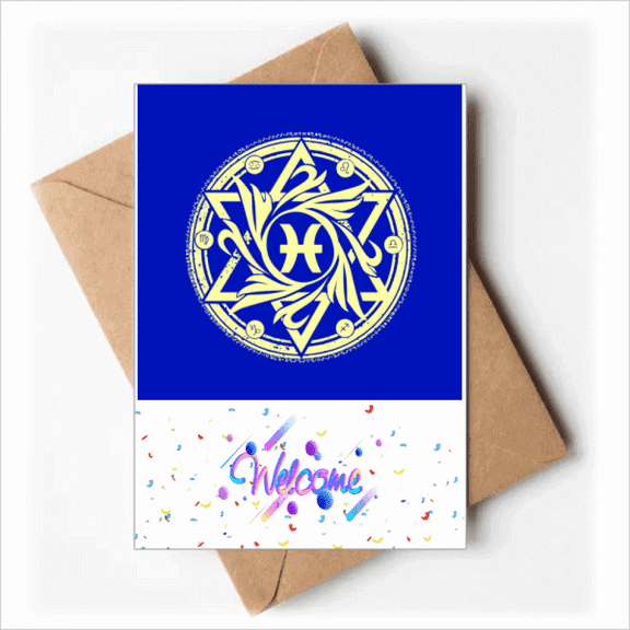 Checal Element Beam Welcome Back Greeting Cards Envelopes Blank