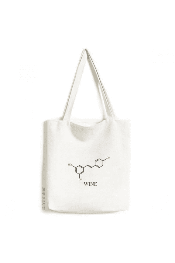Structure Alcohol Molecule Tote Canvas Bag Shopping Satchel Casual Handbag