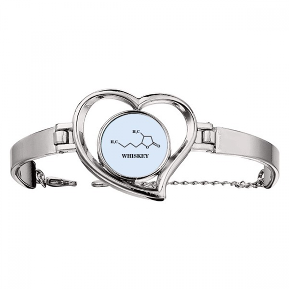 Checal Structure Alcoholic Diet Water Bracelet Heart Jewelry Wire Bangle