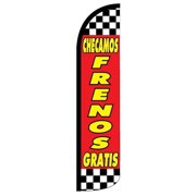 Checam Frenos Gratis Windless flag Without Pole Advertisement /Business Flags | Feather Flag |