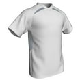 thumbnail image 1 of Check Baseball/Softball Jersey, Men's 2X-Large, White with Silver Highlights, 1 of 1