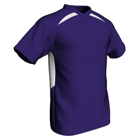 Check Baseball/Softball Jersey, Men's Large, Purple with White Highlights