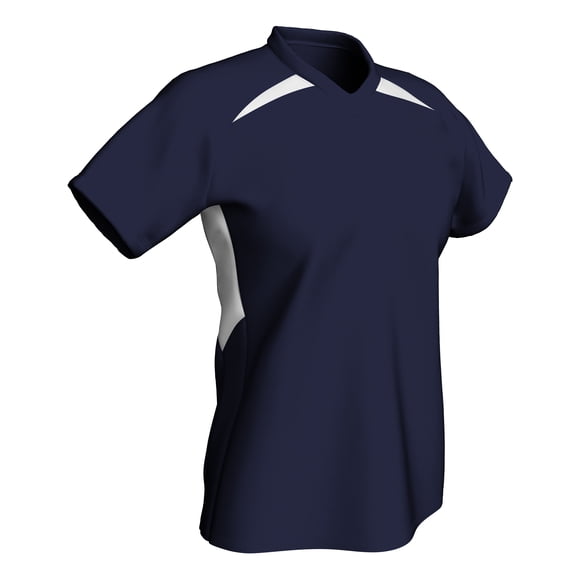 Check Baseball/Softball Jersey, Women's Small, Navy with White Highlights