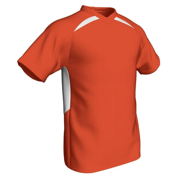Check Baseball/Softball Jersey, Youth Large, Orange with White Highlights