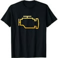 thumbnail image 1 of Check Engine Light Funny Mechanic Car T-Shirt, 1 of 5