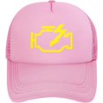Check Engine Light Mechanic Auto Repair Hat Funny Mesh Baseball Cap ...