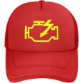 Check Engine Light Mechanic Auto Repair Hat Funny Mesh Baseball Cap ...
