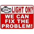 thumbnail image 1 of Check Engine Light on? We can Fix the Problem Sign, 1 of 1