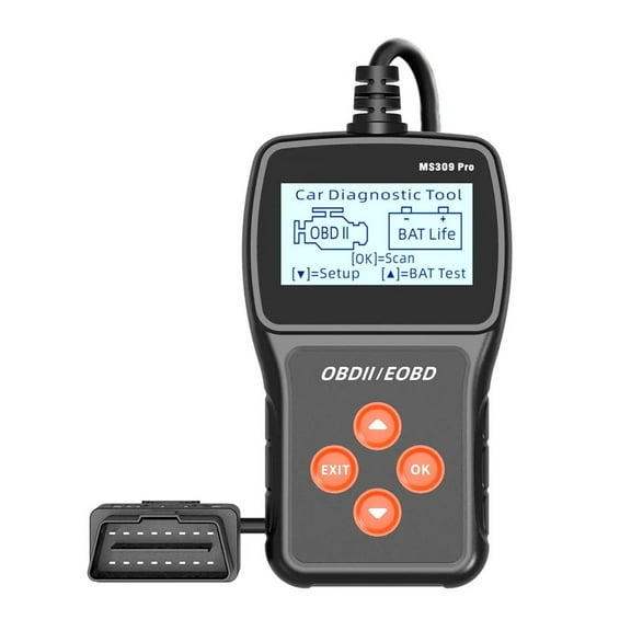 Check Engine System Car Diagnostic Tool OBD2 Scanner Live Data Code Reader Battery Tester MS309PRO Multi-language ,Accuracy