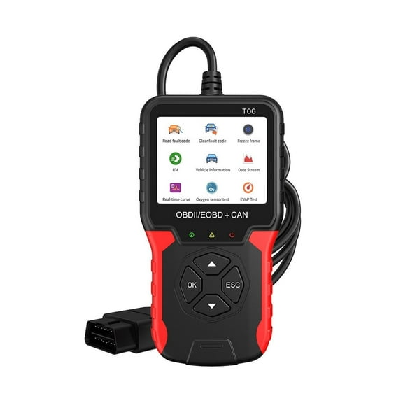 Check Engine System T06 Battery Tester Code Reader Multi-language Support Car Diagnostic Tool OBD2 Scanner Auto Accessories