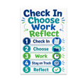 thumbnail image 1 of Check In Choose Work Reflect - Resource Room Routine - 13x19 Poster Print, 1 of 4
