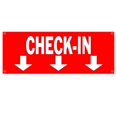 thumbnail image 1 of Check-In Down 13 oz Vinyl Banner With Metal Grommets, 1 of 4