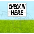 thumbnail image 1 of Check In Here (18" x 24") Yard Sign, Includes Metal Step Stake, 1 of 6