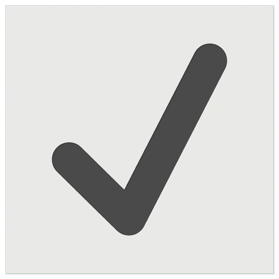 Check Mark Symbol DIY Cookie Wall Craft Stencil - 3.5 Inch
