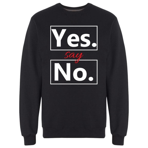 Check Marks Yes And No Sweatshirt Men -Image by Shutterstock, Male x-Large
