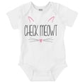 thumbnail image 1 of Check Me Out Meow Cute Kitten Cat Bodysuit Jumper Girls Infant Baby Brisco Brands 12M, 1 of 6