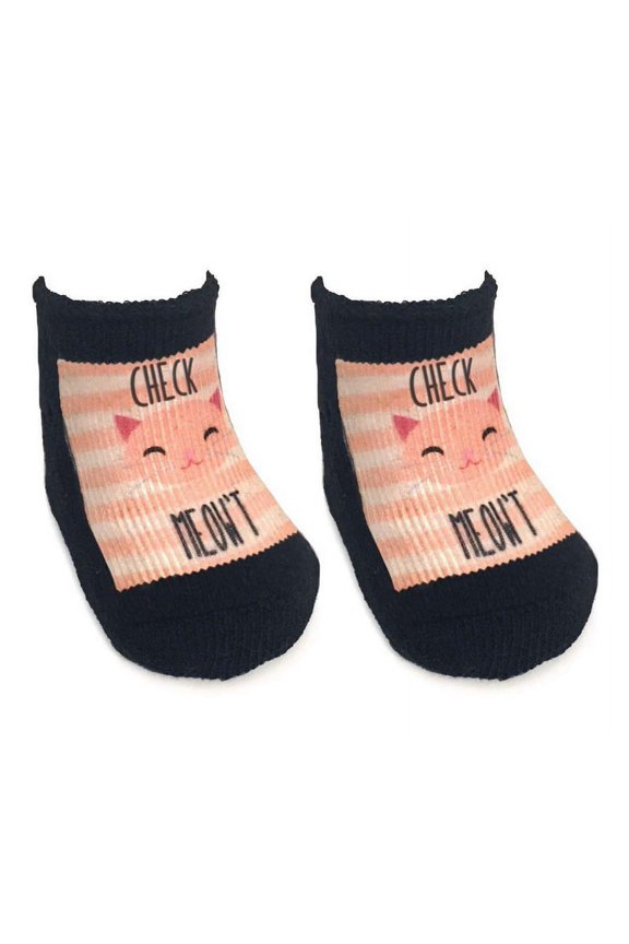 Check Meowt Baby Socks 0-6 Month