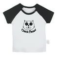 thumbnail image 1 of Check Meowt Funny T shirt For Baby, Newborn Babies T-shirts, Infant Tops, 0-24M Kids Graphic Tees Clothing (Short Black Raglan T-shirt, 18-24 Months), 1 of 4