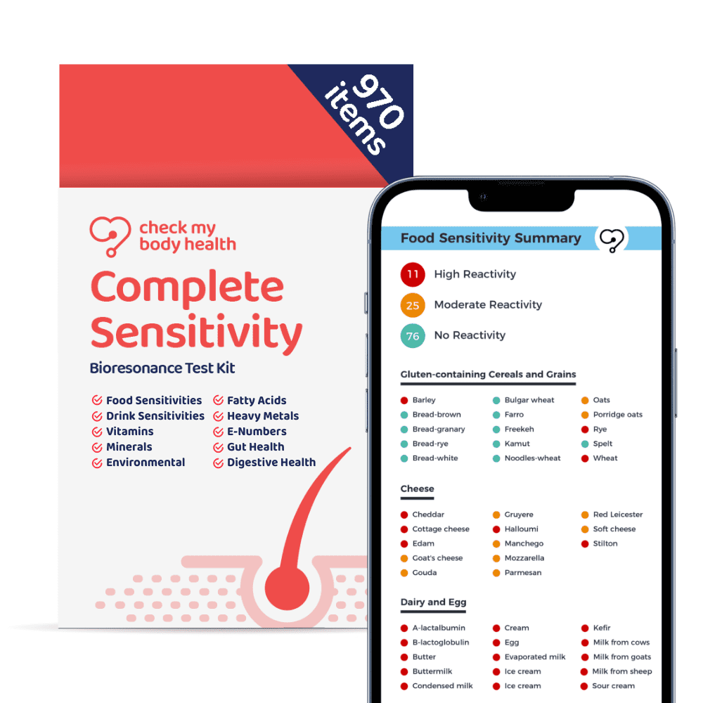 Check My Body Health Food Sensitivity Test Check for 970 Items