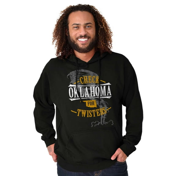 Check Oklahoma For Twisters Funny Hoodie Sweatshirt Women Men Brisco Brands S